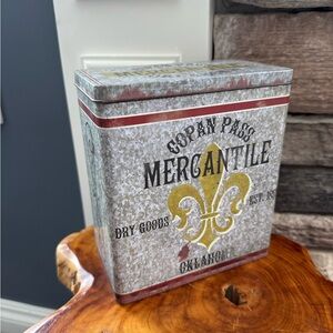 Coban Pass  Mercantile Metal Tin Advertising Rustic Farmhouse Collectors Decor